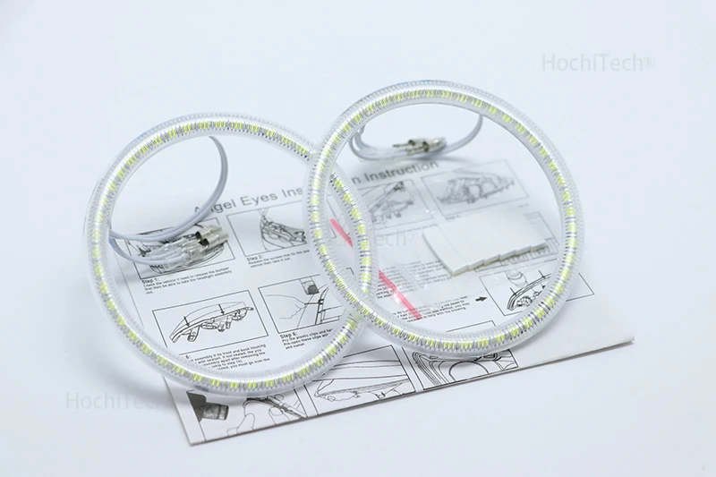 Для BYD L3 2010 2011 2012 2013 Smd комплект светодиодов «глаза ангела» отлично Ультра яркое освещение DRL Дневной Бег огни - Цвет: without line