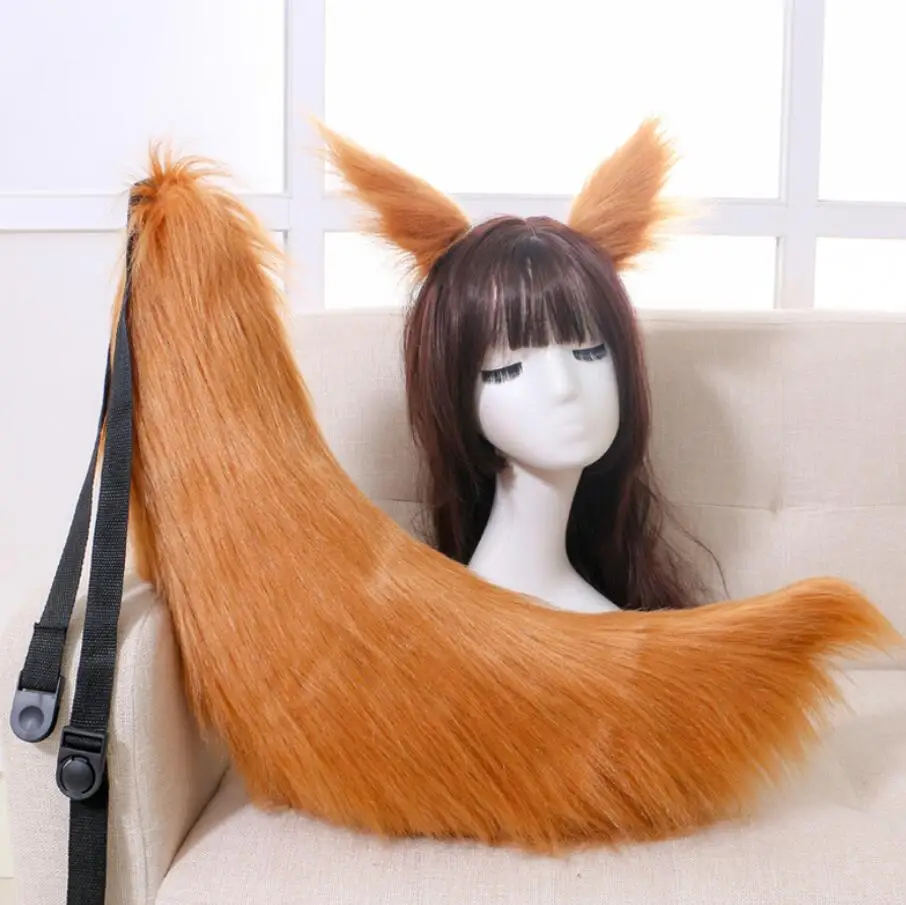 Cosplay&ware Sexy Woman Lovely Lolita Cat Fox Headband Tail Headdress Plush Ears Anime Cosplay Props -Zentai shop online Hff8662517f1d45dba70b6b458a28fc91c.jpg