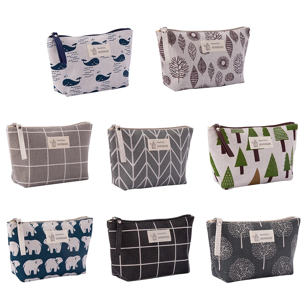 Women Travel Small Portable Cosmetic Bag Cute Printed Makeup Case Beauty Wash Organizer Storage Make Up Kit Toiletry
