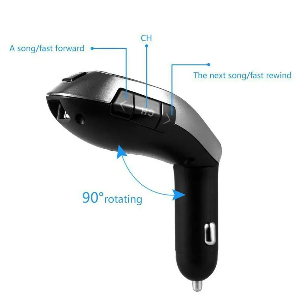 Fm-передатчик Bluetooth автомобильный комплект беспроводной радио адаптер fm-модулятор Handsfree Музыка Mp3 Usb плеер аудио для смартфонов VS G7