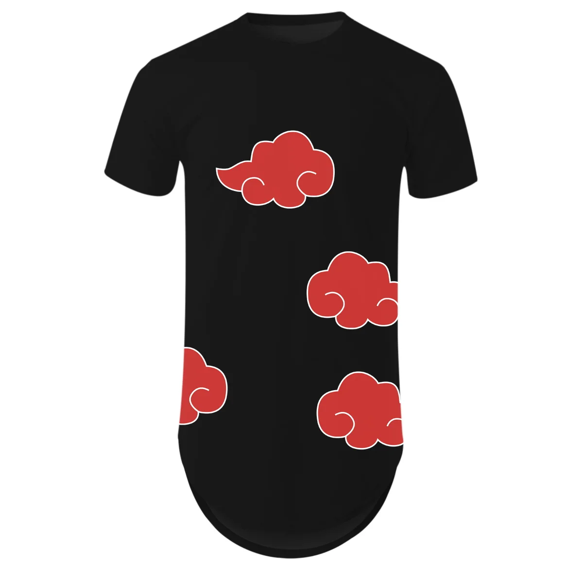 YOUTHUP New Arrival 3D Printed T-Shirt Tee Tops Akatsuki Hip Hop Male Short Sleeve Round Hem Men Fashion Clothes | Мужская одежда