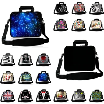 

Laptop Messenger Handle Briefcase Case Neoprene 10 12 13 14 15 17 Notebook Shoulder Strap Carry Bag For Macbook Lenovo Huawei HP