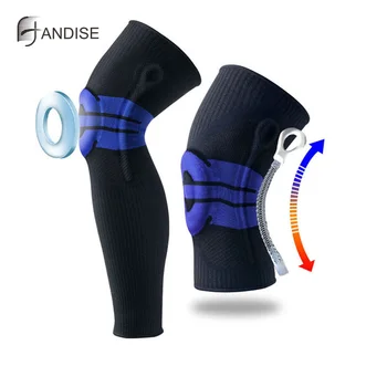 

2020 New Elastic Silicon Padded Basketball Knee Pads Support Patella Brace Kneepad for Fitness Gear Volleyball Sport Protector
