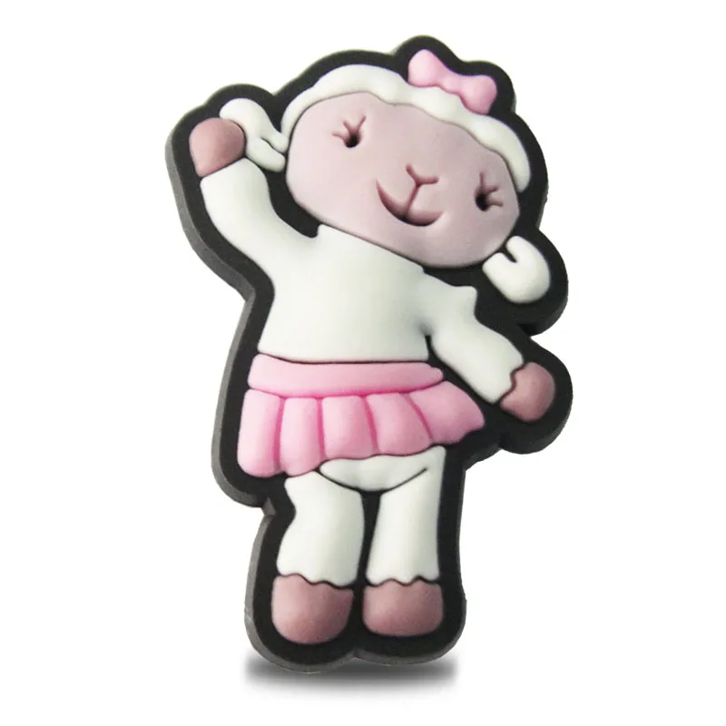 7 шт./компл. Doc Mcstuffins ПВХ обуви амулеты аксессуары для обуви украшения подходят браслеты Croc JIBZ обуви пряжки украшения для детей