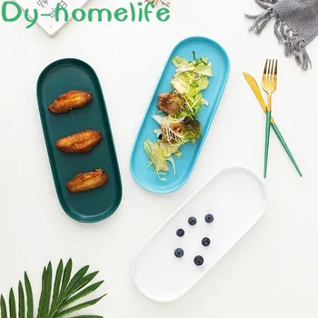 

Ceramic Tray Nordic Colorful Western Food Dessert Plate Multi-function Jewelry Cup Set Tray Home Kitchen Storage Supplies