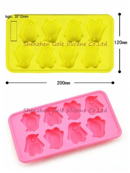

100pcs/lot Penguins ice lattice [boxed] - animal ice lattice Silicone ice forming tools explosion models Summer Promotion