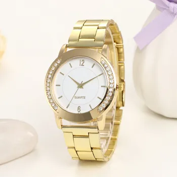 

Quartz Watch Woman's Business Watches Simple Metal Gold Quartz Watch Montre Mesh Stainless Steel erkek kol saati masculino clock