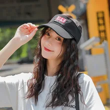 Харадзюку лето пустой Топ бейсболка хлопковая кепка для женщин Письмо Вышивка остроконечная шляпа оригинальная индивидуальность Джокер шапочка в стиле кэжуал Мода