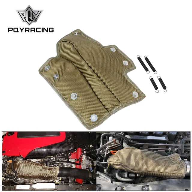 PQY – couverture de tuyau dadmission de lave, turbocompresseur, bouclier thermique, refroidisseur dadmission, résistance à haute température, pour Honda Civic 1.5T 