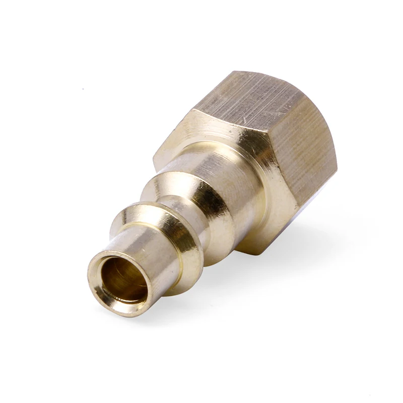 New 5Pcs 1/4" NPT Brass Quick Coupler Solid Air Hose Connector Fittings Tools Hot