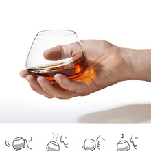 Wine-Cup Liquor Whisky Tumbler Crystal Glass XO Cognac Brandy Snifter Roly-Poly Normann Copenhagen