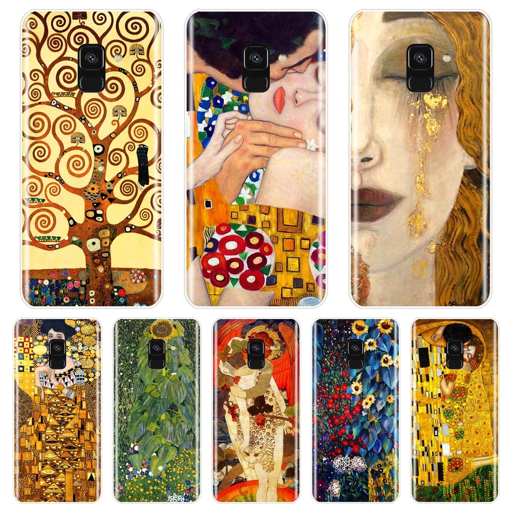Мягкий силиконовый чехол Gustav Klimt для телефона Samsung Galaxy A3 A5 A7 2016 2017 задняя крышка A6 A8