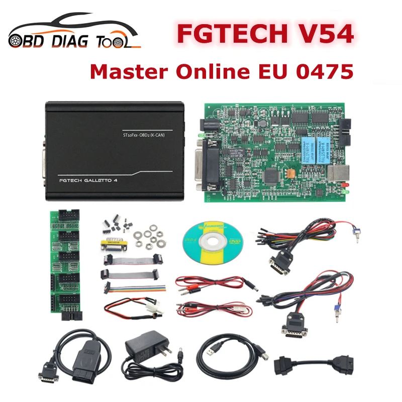 Программатор FW 0475 Fgtech Galletto 4 Full Chip Master EU Fg Tech V54 бесплатная доставка | Автомобили и