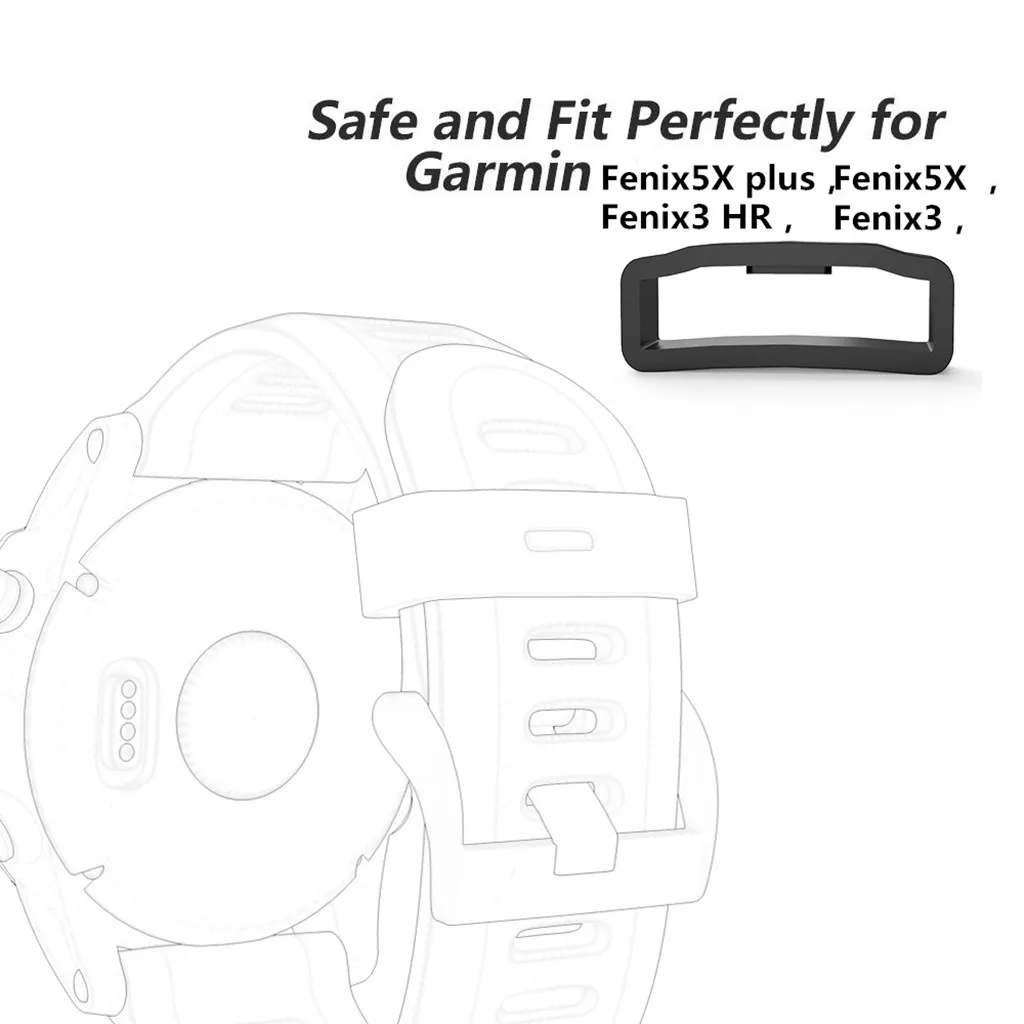 OTOKY 12xRubber крепление кольца петли безопасностью Замена для Fenix5X/5X Плюс/Fenix 3/Fenix 3HR Смарт-часы, силиконовые кольца
