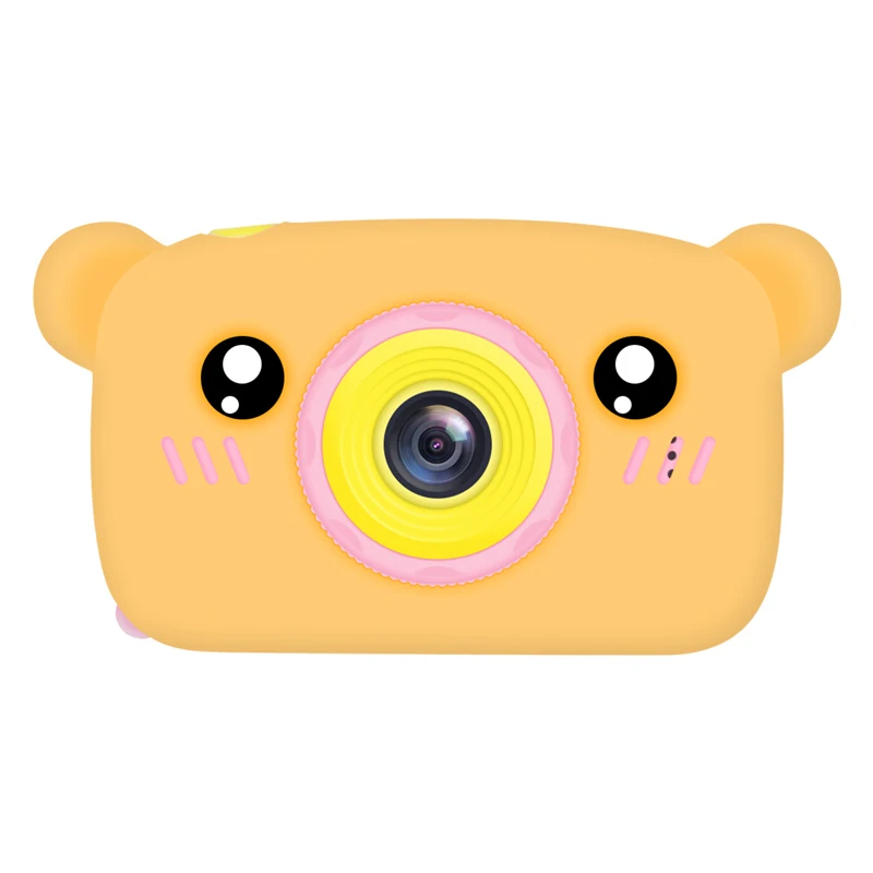 Cute Bears Electronic Digital Camera Toys for Kids Birthday Gifts Mini 1080P Projector Video Cameras Girls Boys Educational Toys 9