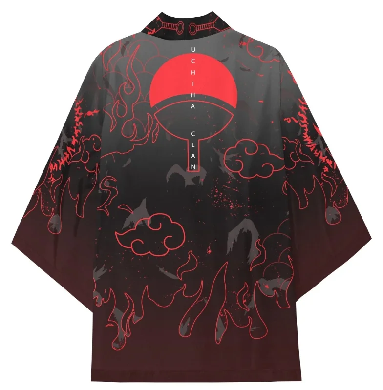 WMVCXI Hokage Ninja Konoha Kakashi Sharingan Cosplay Costumes Sasuke Kimono Haori Teens Cloak Cardigan Bathrobe Pajamas Sleepwear -Zentai shop online Hff876c899e214ad2a4f17a15ff67bd0b2