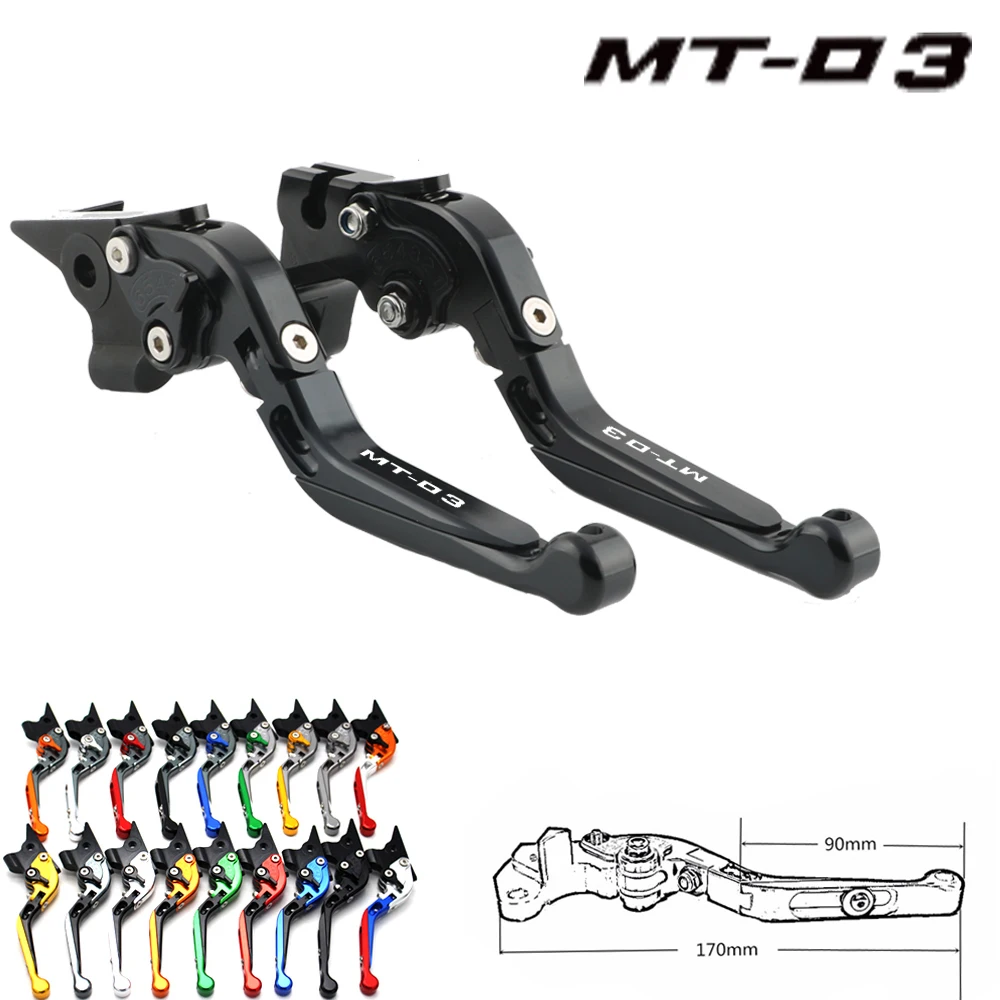 For YAMAHA MT-03 MT03 MT 03 2005-2014 2006 2007 2008 2009 2010 Motorcycle Accessories Folding Extendable Brake Clutch Levers | Автомобили