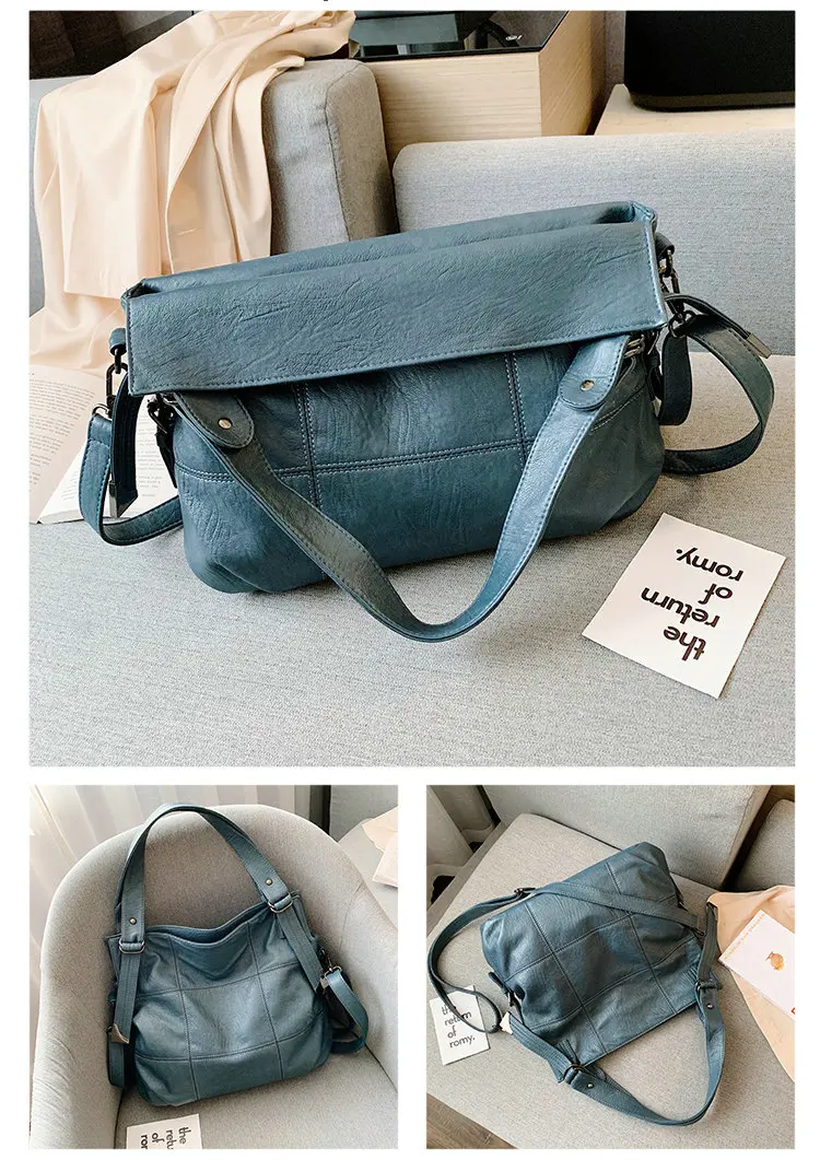 big handbag fashionable Single shoulder bag woman lady large capacity Soft leather all-match messenger bag