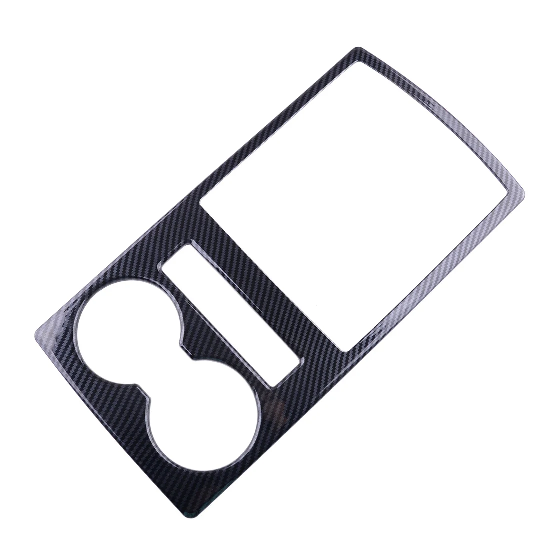 Gear Shift Panel Cup Holder Cover Trim Frame Carbon Fiber Style ABS Fit