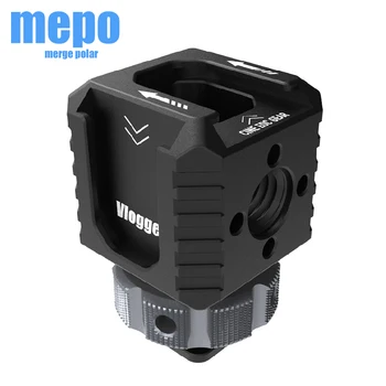 

4 Hot Shoe Extension Adaptor Fill Light Microphone Connection Bracket DSLR Camera Monitor Cold Shoe Seat w/ Arri Locating Hole