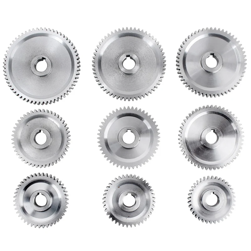 

Promotion! 9Pcs One Set Simant SIEG: S / N: 10085A Lathes and Milling Machines C1 M1 Metal Gear Mini Lathe Gears Metal