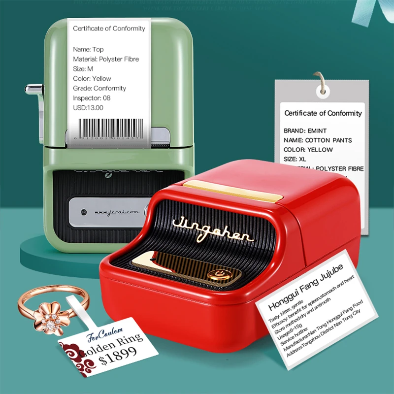 Niimbot B21 Thermal Label Printer Mini Pocket Code Harga: Pembuat Label Handheld Printer Portabel untuk Ponsel Android IOS