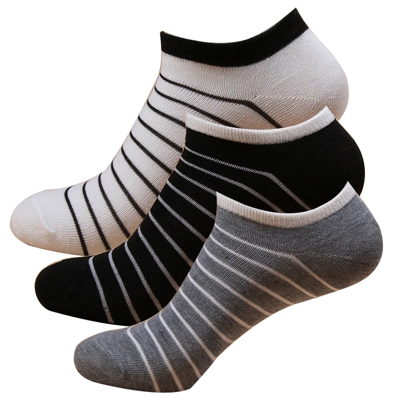 

5Pair Short Socks Female Low Cut Ankle Socks for Women Men Comfortable Cotton Socks Stripe Spring Autumn Warm Sokken Meias