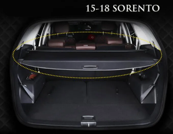 Защитный экран для заднего багажника автомобиля KIA Sorento 2015 2016 2017 2018 | Автомобили и