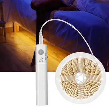 

Newly LED Strip Lights Flexible Motion LED Sensor Light for Bedroom Stairs Cabinet TE889