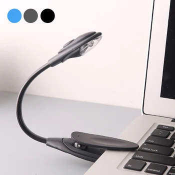 

Portable Travel Book Reading Light Lamp Mini LED Clip Booklight Flexible LED Clip Booklight Book Reading Light