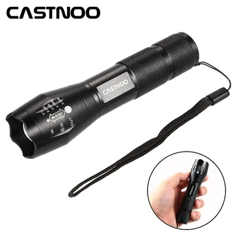 

Super Bright T6 Flashlight 18650 LED Torch Lamp For Camping Hiking Zoomable LED Light Portable Flashlight T6 LED