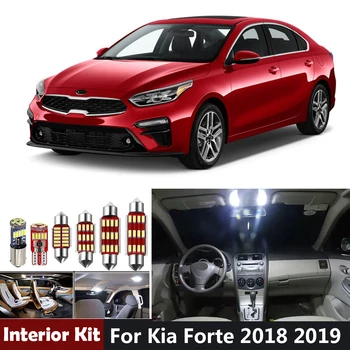 

11Pcs Canbus White Car Led Light Bub For Kia Forte 2018 2019 Led Interior Lighting Package Kit Dome Trunk License Plate Lamp