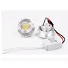1/5pcs Aluminum Round LED Dimmable Ceiling Downlight 3W AC90-260V  Recessed COB Spot Light Led Bulb With Driver 3