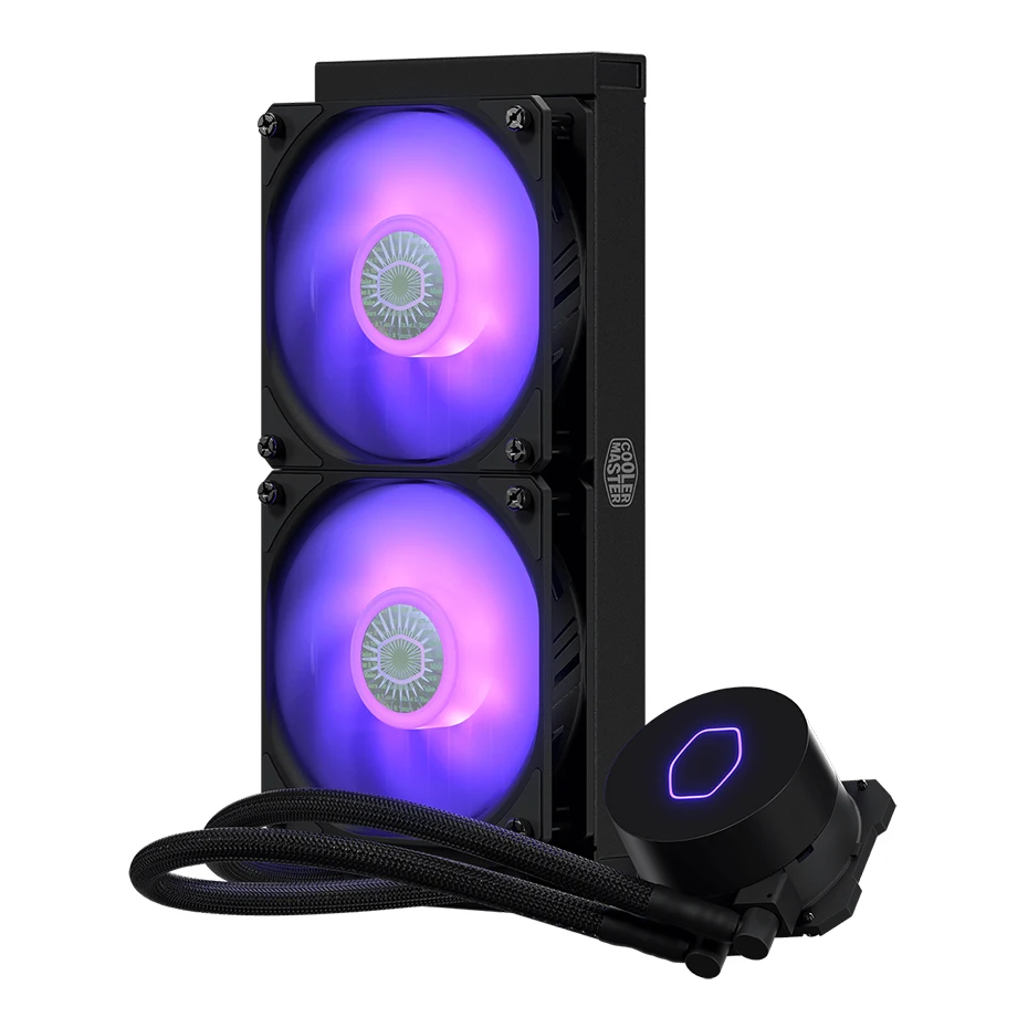 Кулер Master ML240L V2 RGB для процессора водное жидкое охлаждение 120 мм с RGB-подсветкой