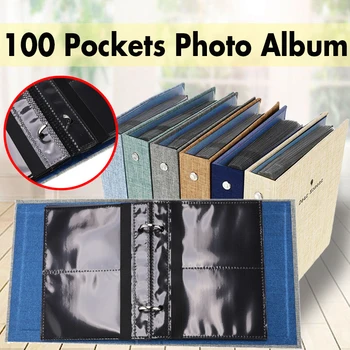 

100 Pockets 3 Inch Instax Mini Films Loose Leaf Photo Book Album for Fujifilm Instax Mini 9 8 7s 90 70 25 Name Card Holder Album
