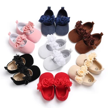 

Baby girls princess Shoes Toddler Shoes Infant Floral Moccasins Prewalker Lovely Soft Soled Footwear SHL052