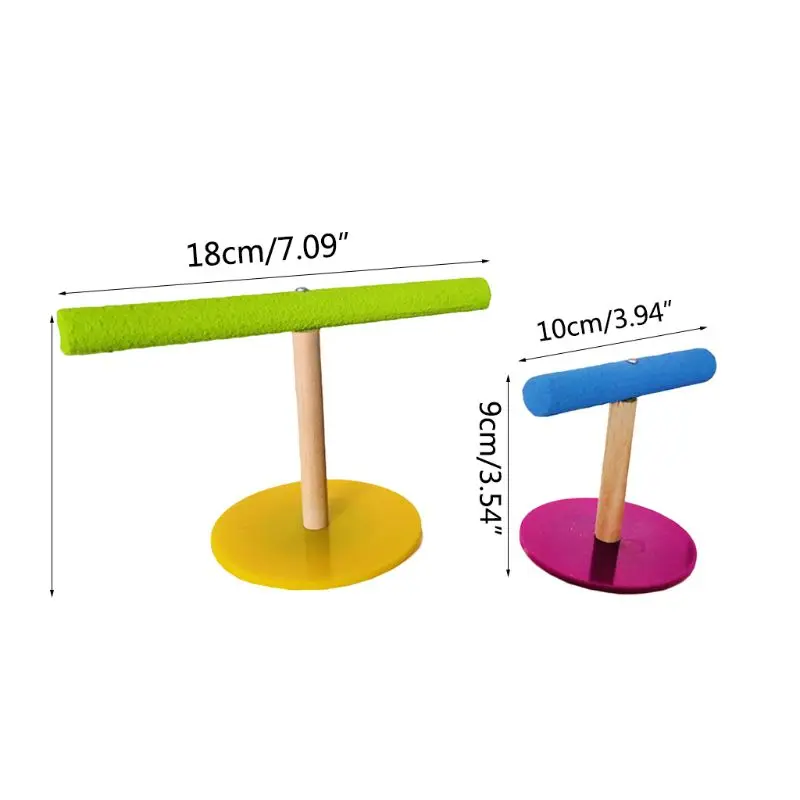 Игрушка для отдыха попугая офисная настольная деревянная матовая акриловая подставка жердочка для птицы игровая поддержка