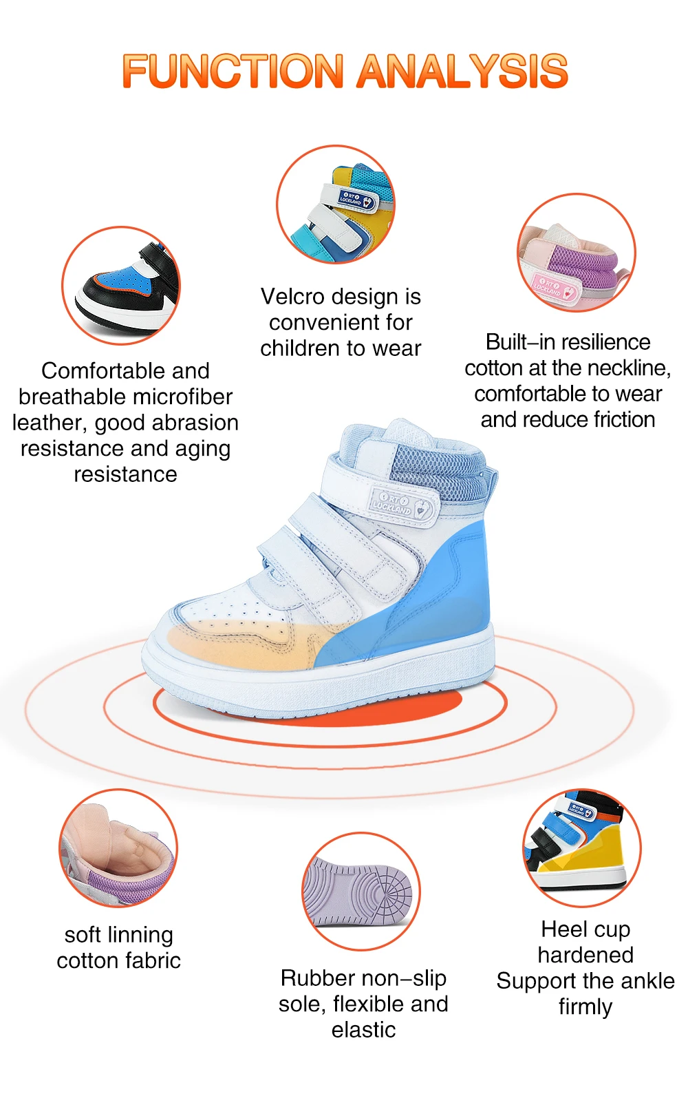 Sandal for girl Children's Sneakers Girls Orthopedic Shoes Leather Arch Support Shoes Club Foot Corrective Footwear For Flat Feet Toddler Boys extra wide children's shoes