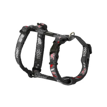 

Rogz harness for large dogs adjustable red with black