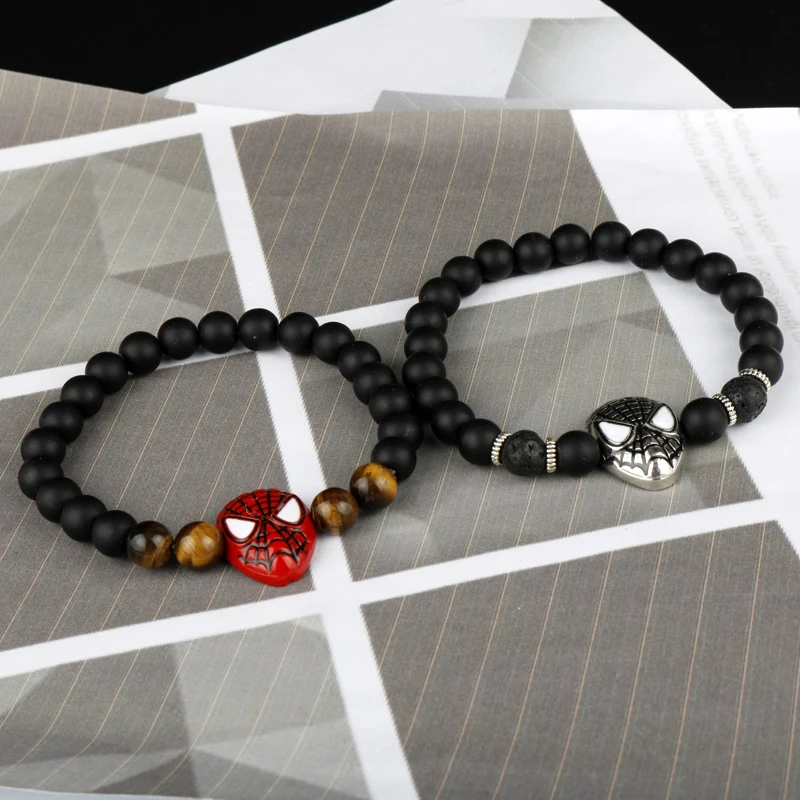 

The Avengers Spiderman Bracelet Super Hero Halloween Bracelets for Women Men Cosplay Prop