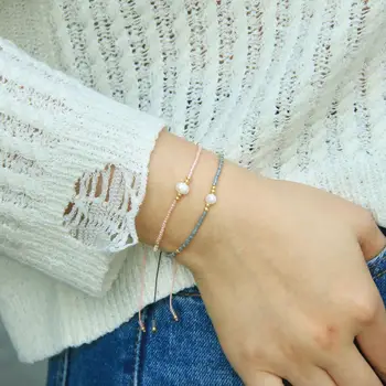 

KELITCH Unique Women Men Couple Bracelets Jewelry Handmade Miyuki Seed Beaded String Friendship Bracelets Charm Tiny Wristband