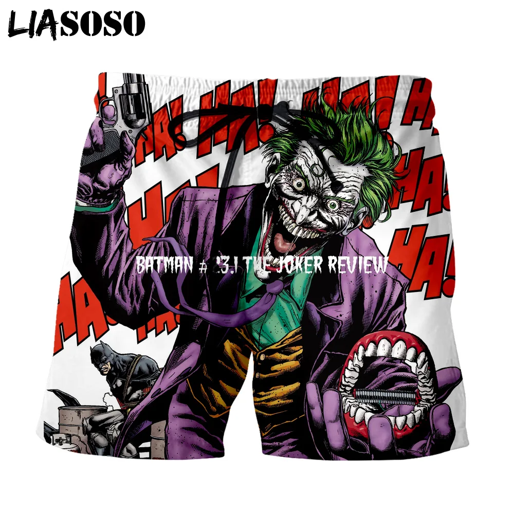 LIASOSO 3d Print Creative Joker Haha Men's Shorts Beach Casual Shorts Boardshorts Trousers boxer Shorts/trunks X2703 LIASOSO 3d Print Creative Joker Haha Men's Shorts Beach Casual Shorts Boardshorts Trousers boxer Shorts/trunks X2703