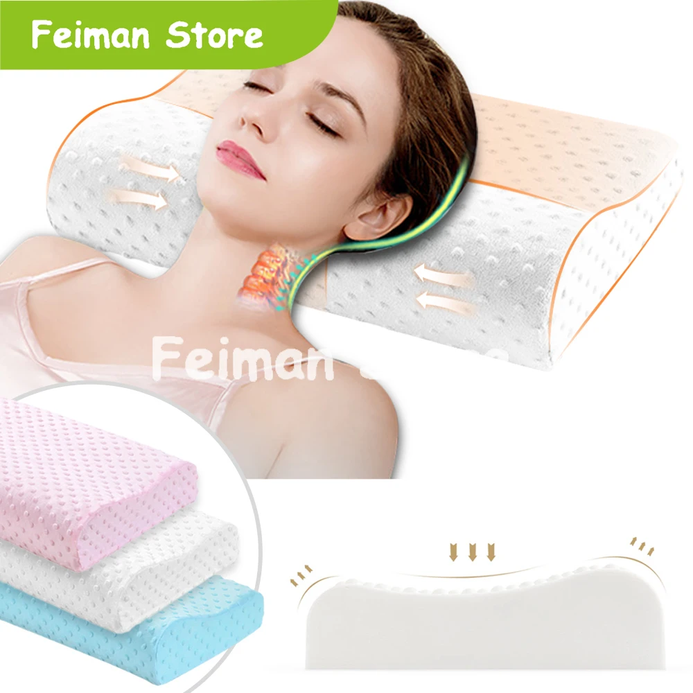 

Sleeping Memory Foam Orthopedic Pillow Latex Neck Pillow Fiber Slow Rebound Soft Pillow Massager Cervical Health
