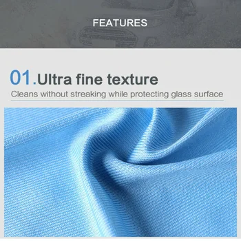 

5pcs Microfiber Blue Auto Wash Towels Duster Absorbents Drying Cleaning Cloth