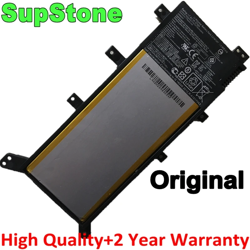 SupStone Оригинальный OEM C21N1347 Аккумулятор для ноутбука ASUS X554L X555L X555LD A555SJ F555UA Y583LD F555UJ F555UF K555L F554DG F555LF