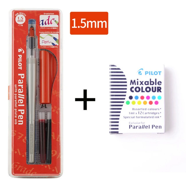 1.5mm-ink Пилот параллельная каллиграфия Duckbill ручка FP3-SS специальное искусство готический Цветок шрифт английское искусство офисные канцелярские принадлежности - Цвет: 1.5mm-ink