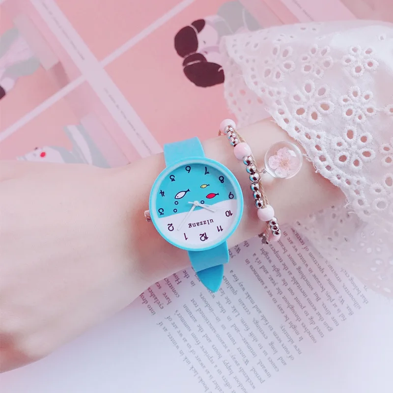 

Watch shao nv kuan Candy Color Female Middle School Students Korean-style Simple Trend Ulzzang Girls Cute College Style INS
