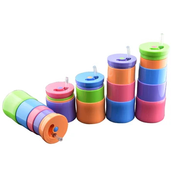 

Collapsible Travel Cup - 1 Pack Folding Camping Cup Sport Bottle with Lids