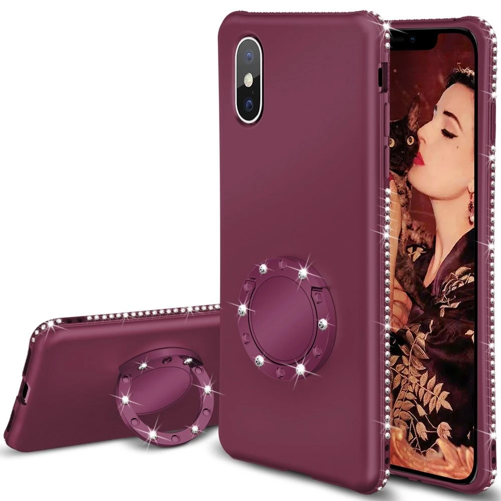 Алмазный чехол для huawei P30 P20 P10 mate 20 10 Lite Pro Чехол Honor Veiw 9 8X 7X 8C 8A кольцевой |