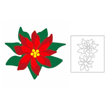 

2020 New 3D Plant Flower Leaf Layered Metal Cutting Dies For Embossing Cut Paper Decoration Greeting Card Scrapbooking No Stamps